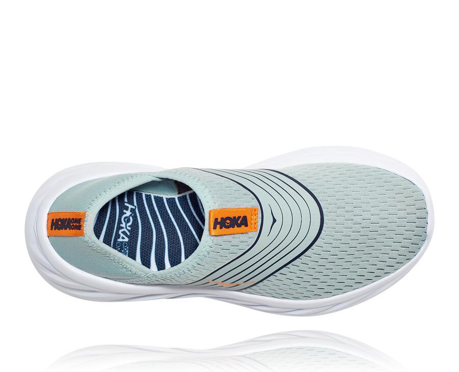 Hoka One One Sandale Damske Modre/Biele - ORA Recovery - 29746-SIPJ